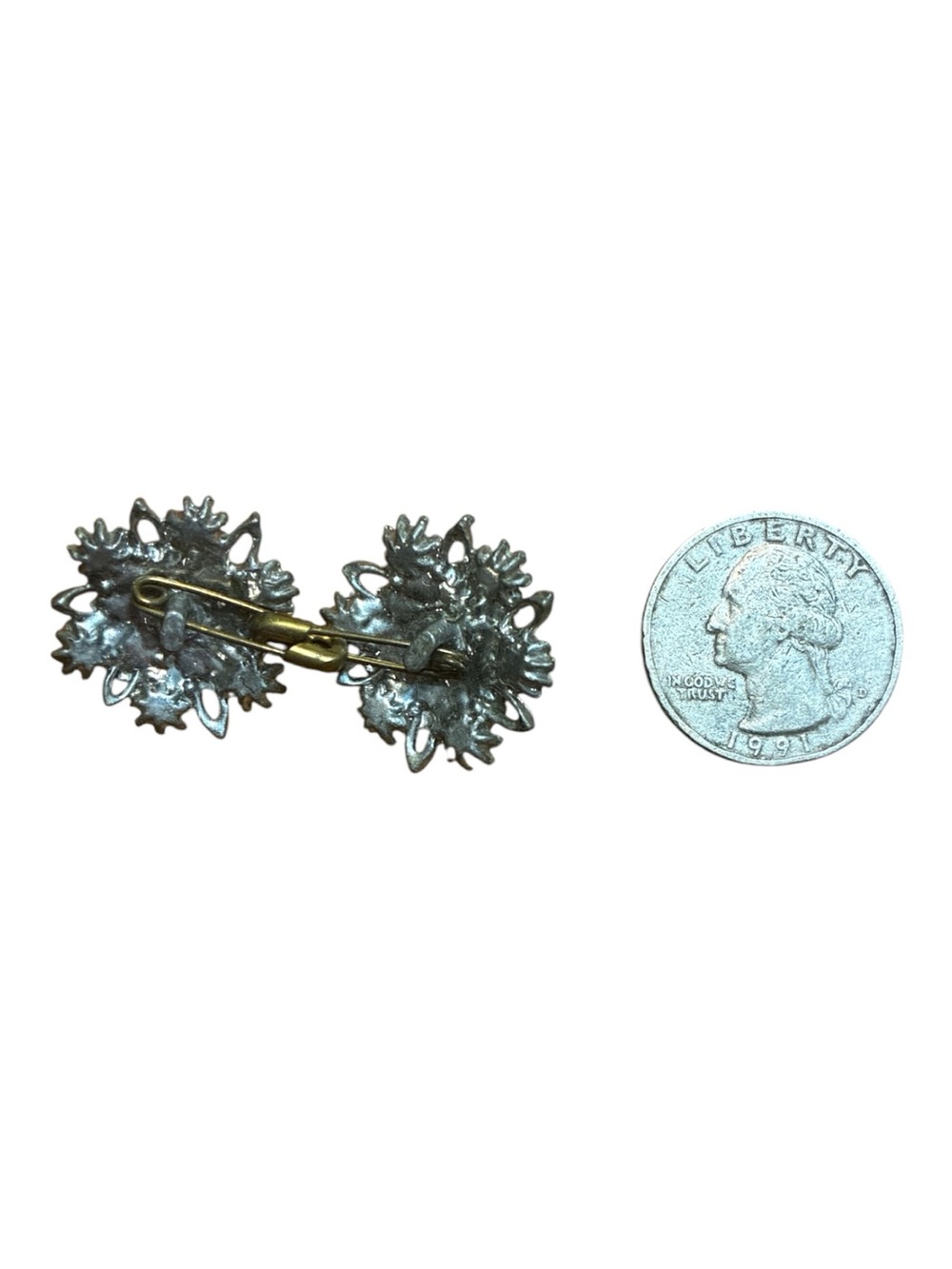 Vintage Rhinestone Buttons - Picture 2 of 2